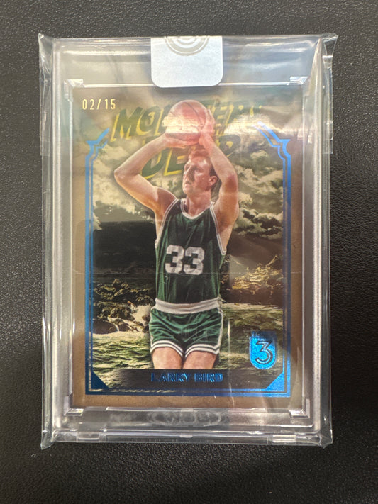2023-24 Topps Three NBA Larry Bird Monsters Of The Deep Blue /15