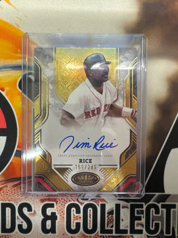 2025 Topps Tier One MLB Jim Rice Prime Performers Autograph /249