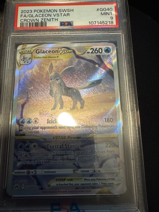 Pokemon Glaceon Vstar GG40/GG70 PSA 9