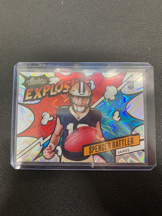 2024 Panini Absolute Football Spencer Rattler Explosive Rookie