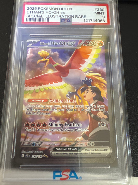 Pokemon Ethan’s Ho-Oh ex 230/182 PSA 9