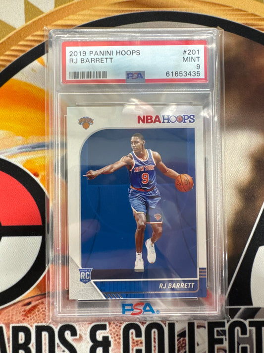 2019 Panini Hoops NBA RJ Barrett Rookie PSA 9
