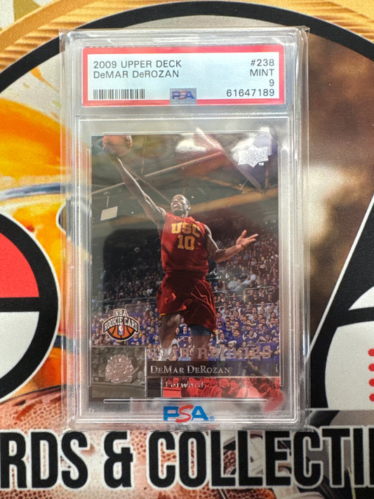 2009 Upper Deck DeMar DeRozan Star Rookies PSA 9