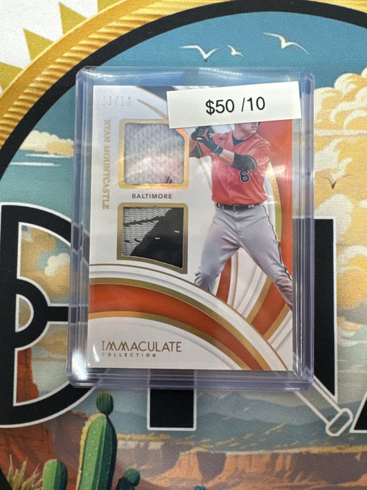 2022 Panini Immaculate Collection Baseball Ryan Mountcastle Dual Patch Gold /10