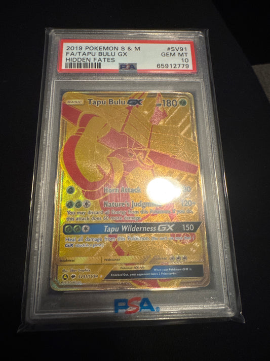 Pokemon Tapu Bulu GX SV91/SV94 PSA 10