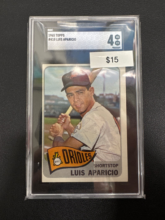 1965 Topps MLB Luis Aparicio SGC 4