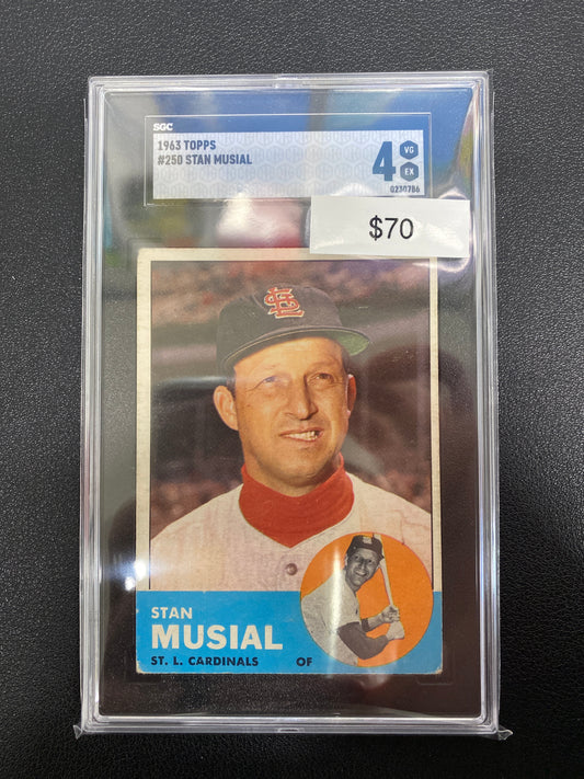 1963 Topps MLB Stan Musial SGC 4