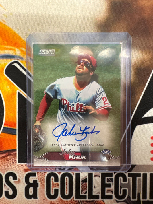 2024 Topps Stadium Club MLB John Kruk Autograph