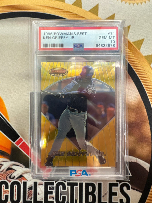 1996 Topps Bowman’s Best Ken Griffey Jr PSA 10