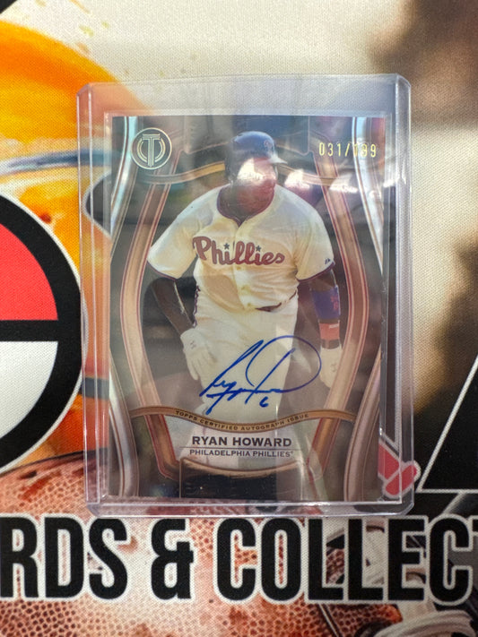 2025 Topps Tribute MLB Ryan Howard Pillars Of The Game Autograph Refractor /199