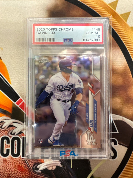 2020 Topps Chrome MLB Gavin Lux Rookie PSA 10