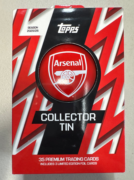 2025-26 Topps Arsenal Collector tin