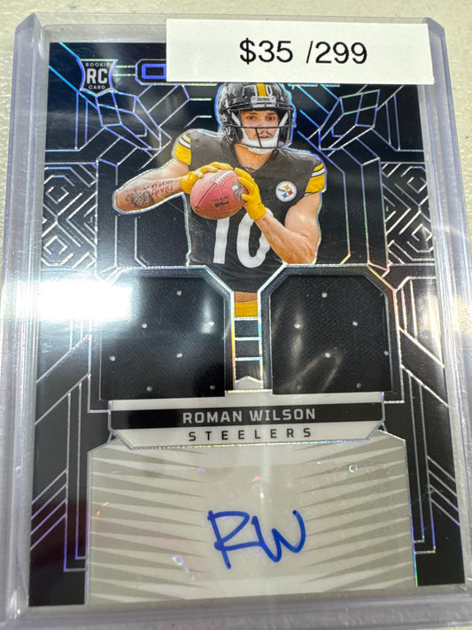 2024 Obsidian Roman Wilson dual patch auto /299