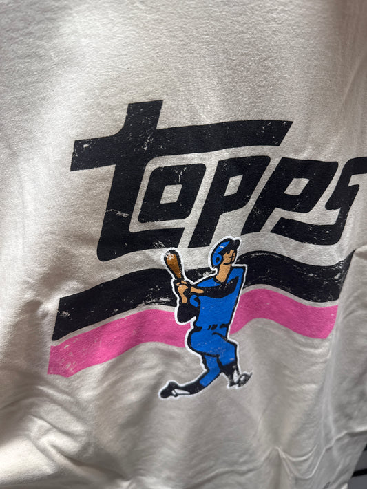 Topps Heritage Mitchell & Ness Cream Stripe Batter T-shirt