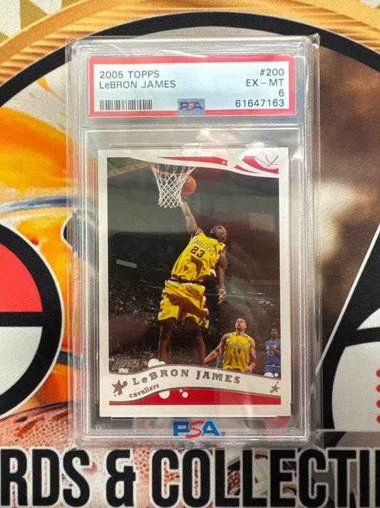 2005 Topps NBA LeBron James PSA 6