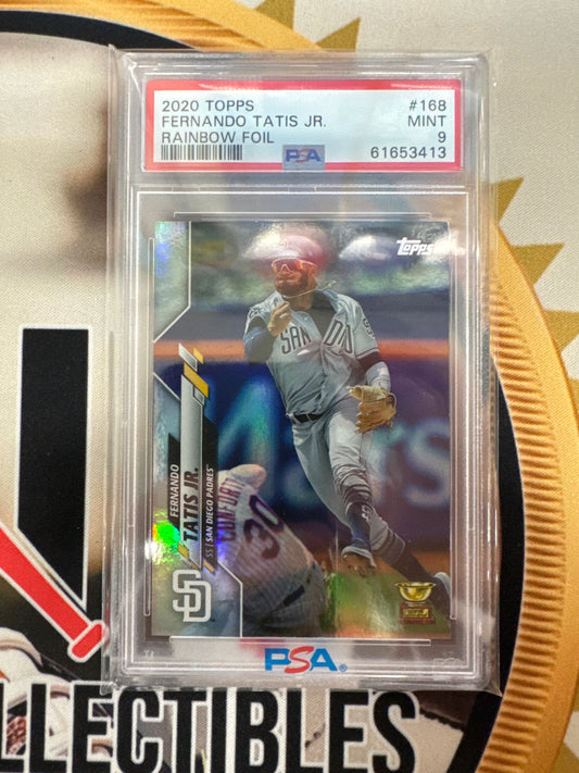 2020 Topps MLB Fernando Tatis Jr Rainbow Foil PSA 9