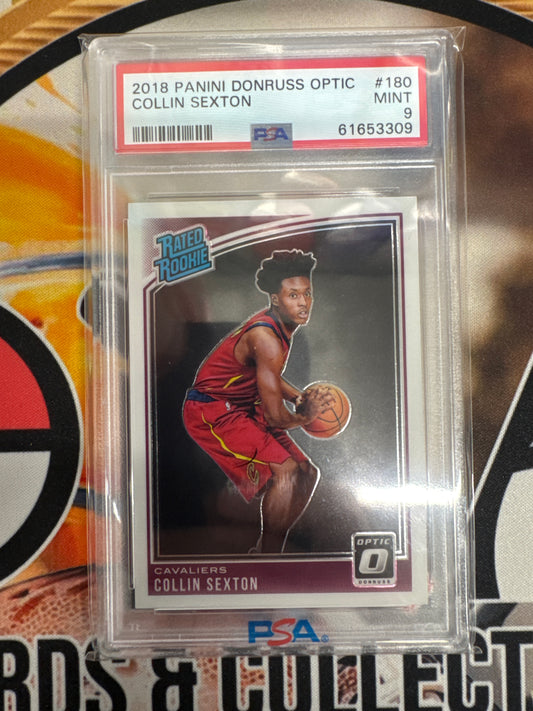 2018 Panini Donruss Optic NBA Collin Sexton Rated Rookie PSA 9