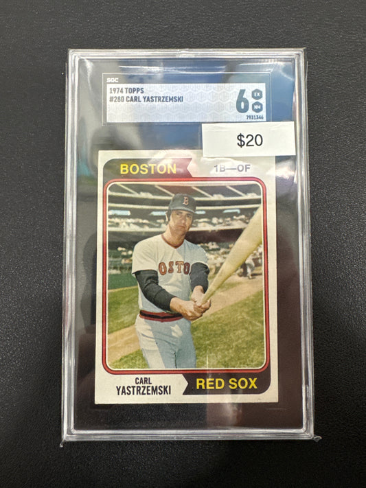 1974 Topps MLB Carl Yastrzemski SGC 6