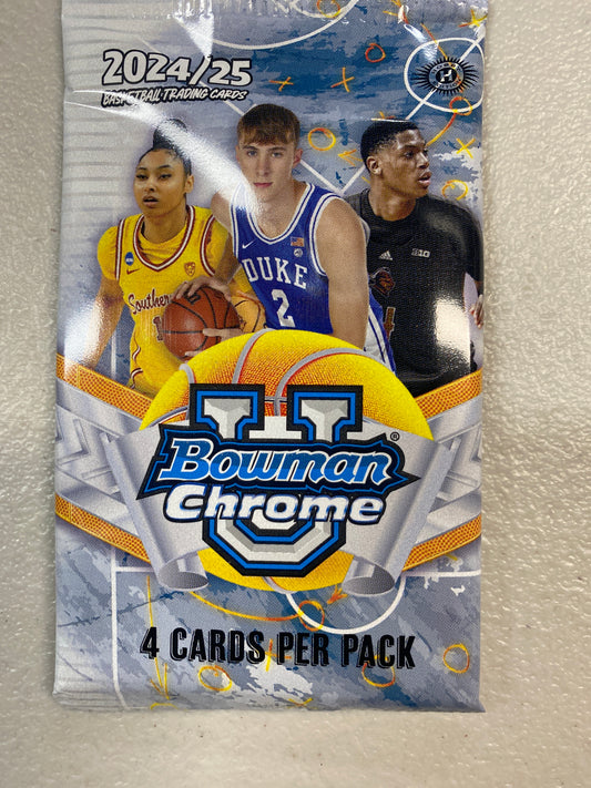 2024-24 Bowman Chrome U basketball hobby pack