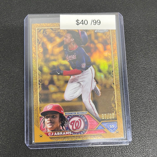 2023 MLB Topps Chrome CJ Abrams Gold /99