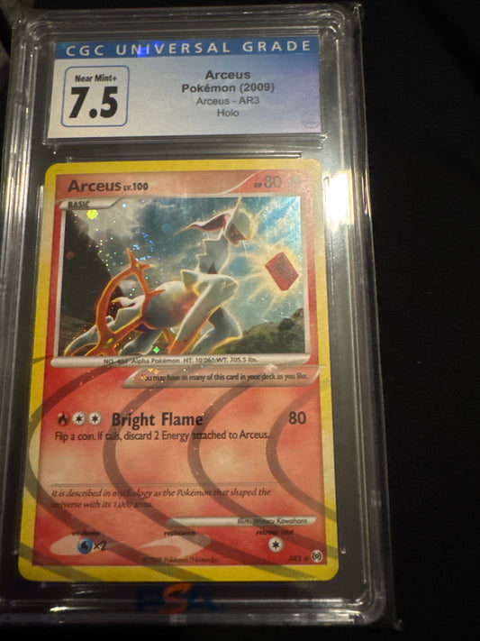 Pokemon Arceus AR3 CGC 7.5