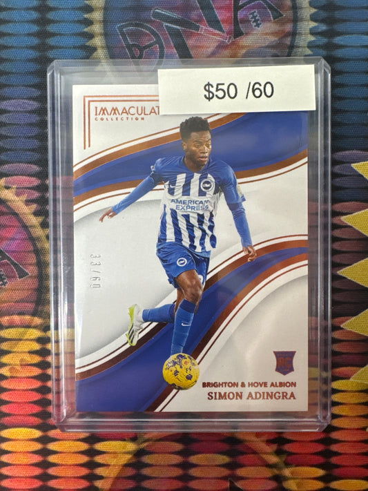 2023-24 Panini Immaculate Soccer Simon Adingra Rookie Bronze /60