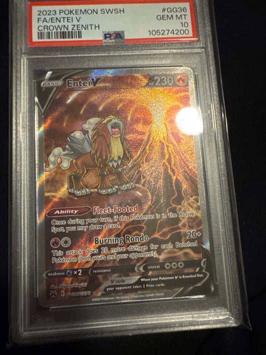 2023 Pokémon Entei V GG36/GG70 PSA 10