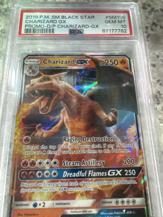 Pokemon Charizard GX SM195 PSA 10