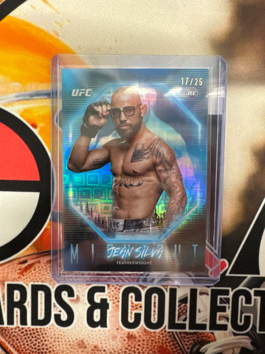 2025 Topps UFC Midnight Jean Silva Rookie Blue Geometric /25
