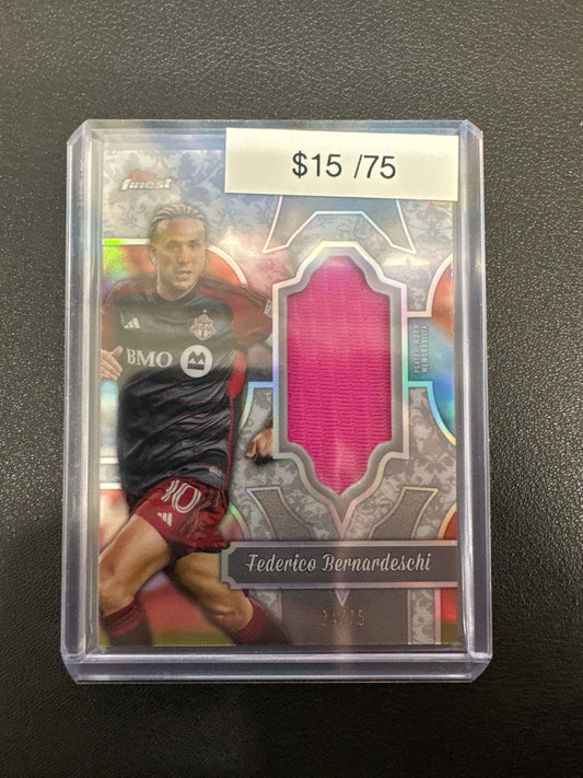 2024 Topps Finest MLS Federico Bernardeschi Finest Fabric /75