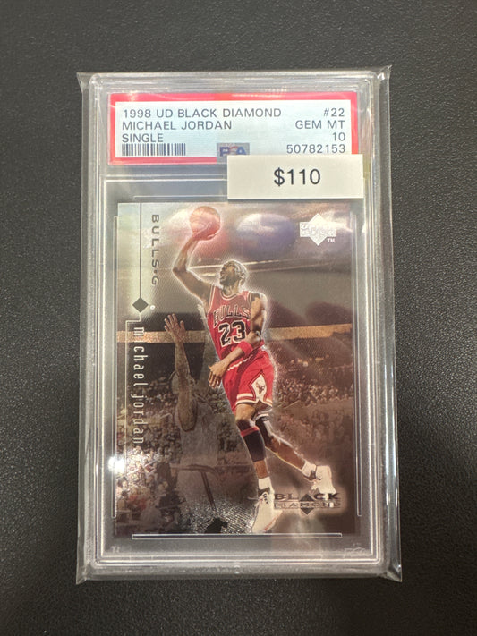 1998 Upper Deck Black Diamond Michael Jordan Single PSA 10