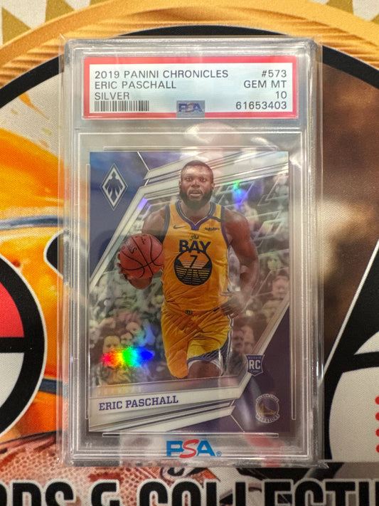 2019 Panini Chronicles NBA Eric Paschall Rookie Silver PSA 10