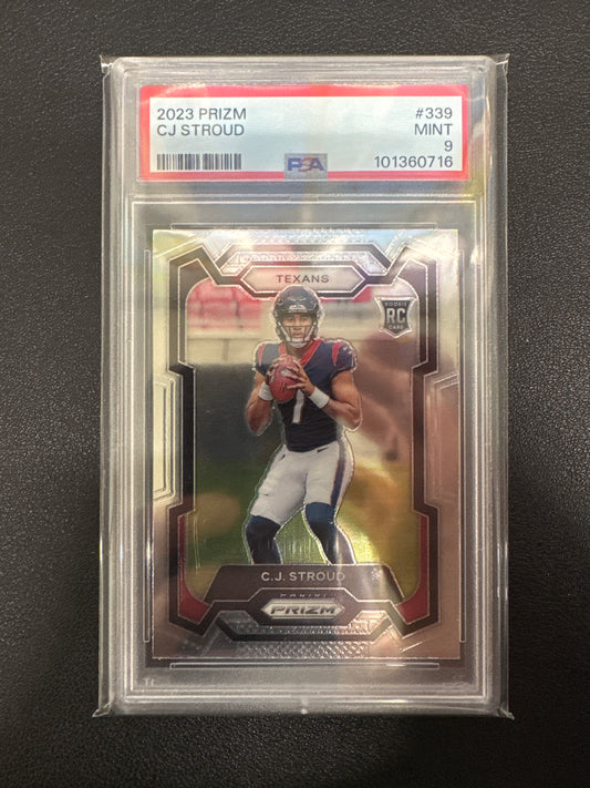 2023 Panini Prizm NFL CJ Stroud Rookie PSA 9