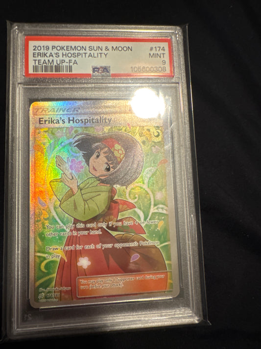 Pokemon Erika’s Hospitality 174/181 PSA 9