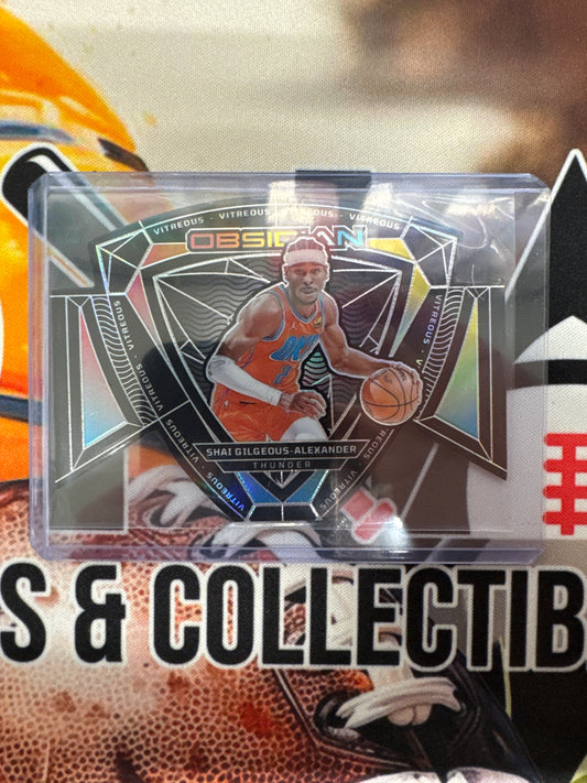 2023-24 Panini Obsidian NBA Shai Gilgeous-Alexander Vitreous Die-Cut