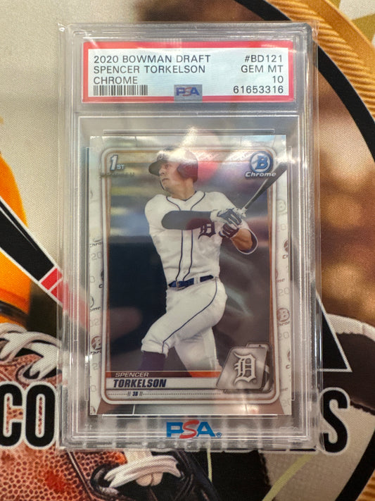 2020 Bowman Draft MLB Spencer Torkelson Chrome PSA 10