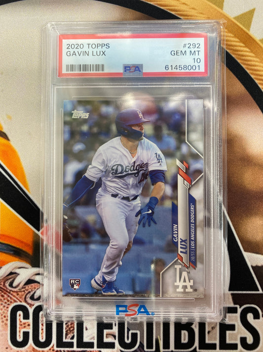 2020 Topps MLB Series 1 Gavin Lux Rookie PSA 10