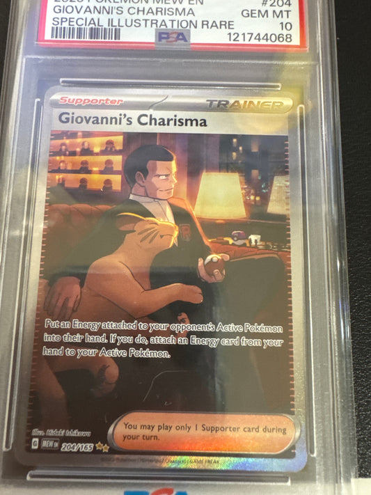 Pokemon Giovanni’s Charisma 204/165 PSA 10