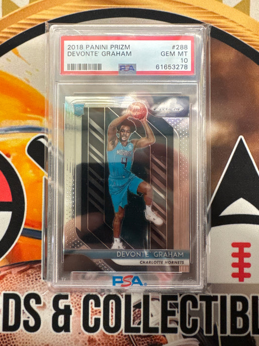 2018 Panini Prizm NBA Devonte’ Graham Rookie PSA 10