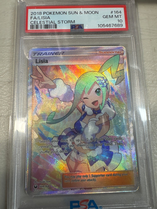 Pokemon Lisia 164/168 PSA 10