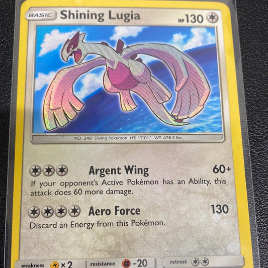 Pokémon Shining Lugia SM82 black star promo LP