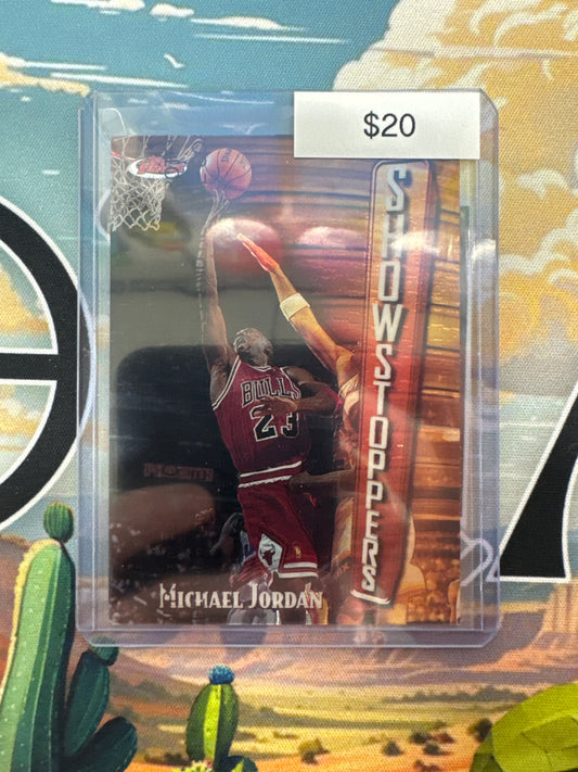 1998 Topps Finest NBA Michael Jordan Showstoppers W/O Protective Coating