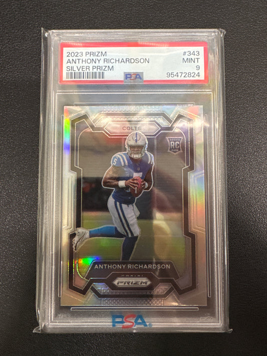2023 Panini Prizm Anthony Richardson Rookie Silver Prizm PSA 9