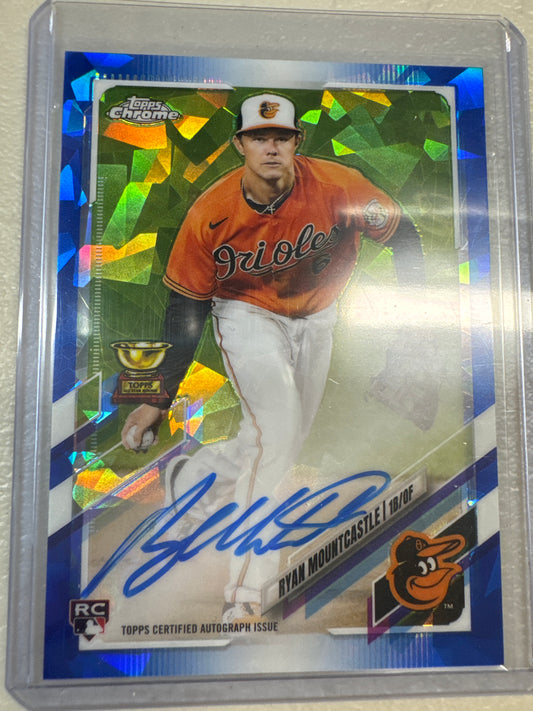 2021 Topps Chrome Sapphire Ryan Mountcastle auto