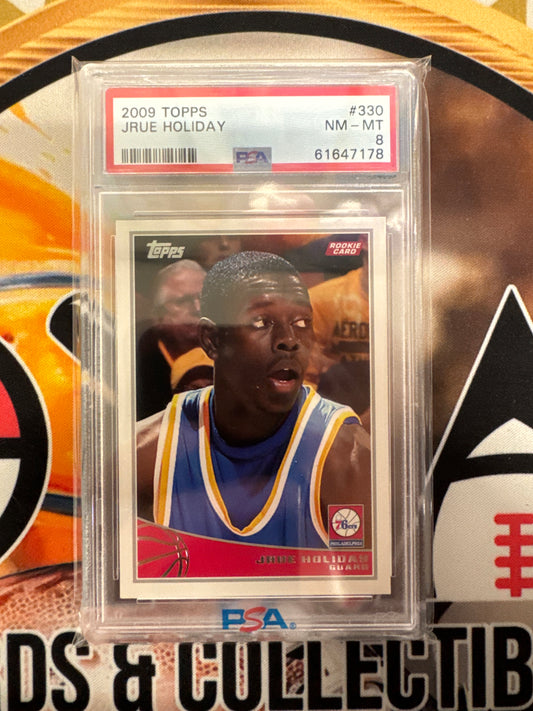 2009 Topps NBA Jrue Holiday Rookie PSA 8