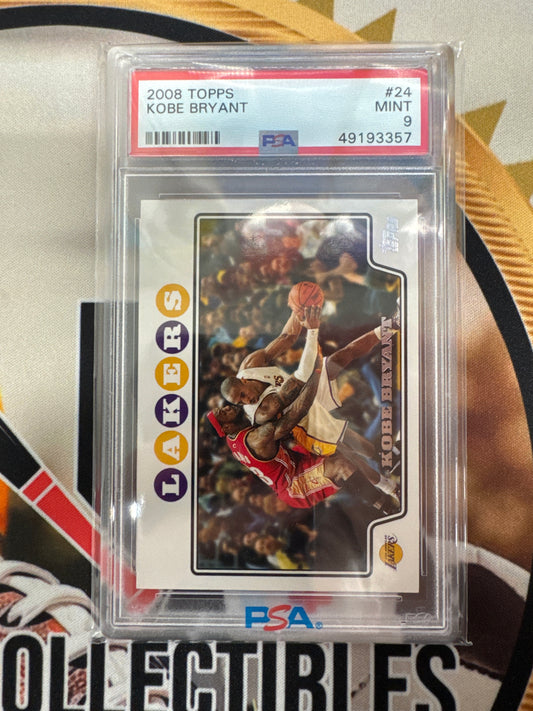 2008 Topps NBA Kobe Bryant PSA 9