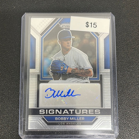 2023 MLB Prizm Bobby Miller Signatures Auto