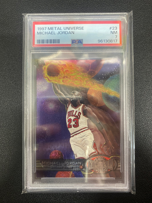 1997 Metal Universe Michael Jordan PSA 7