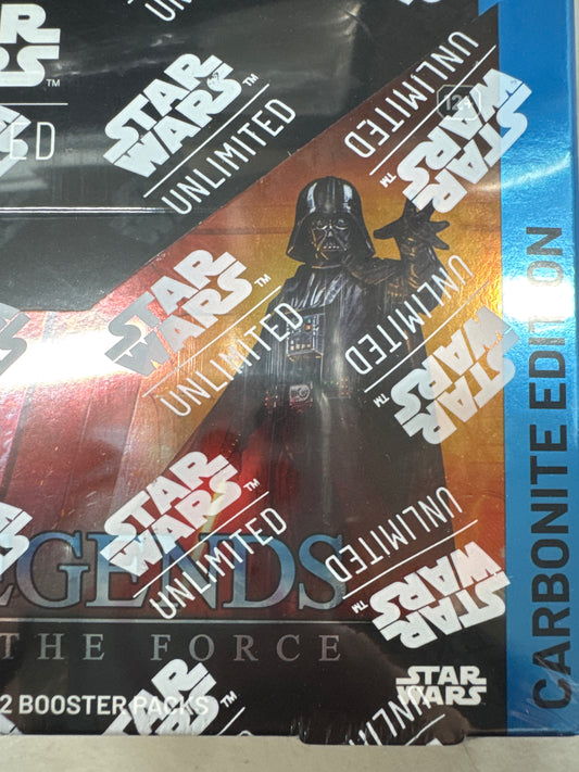 Star Wars Unlimited Legends of the Force Carbonite booster display