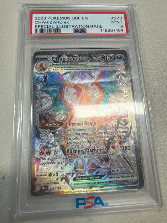 Pokemon Charizard ex 223/197 PSA 9